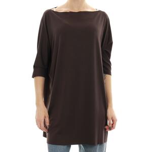 T-SHIRT LASERATA MARRONE